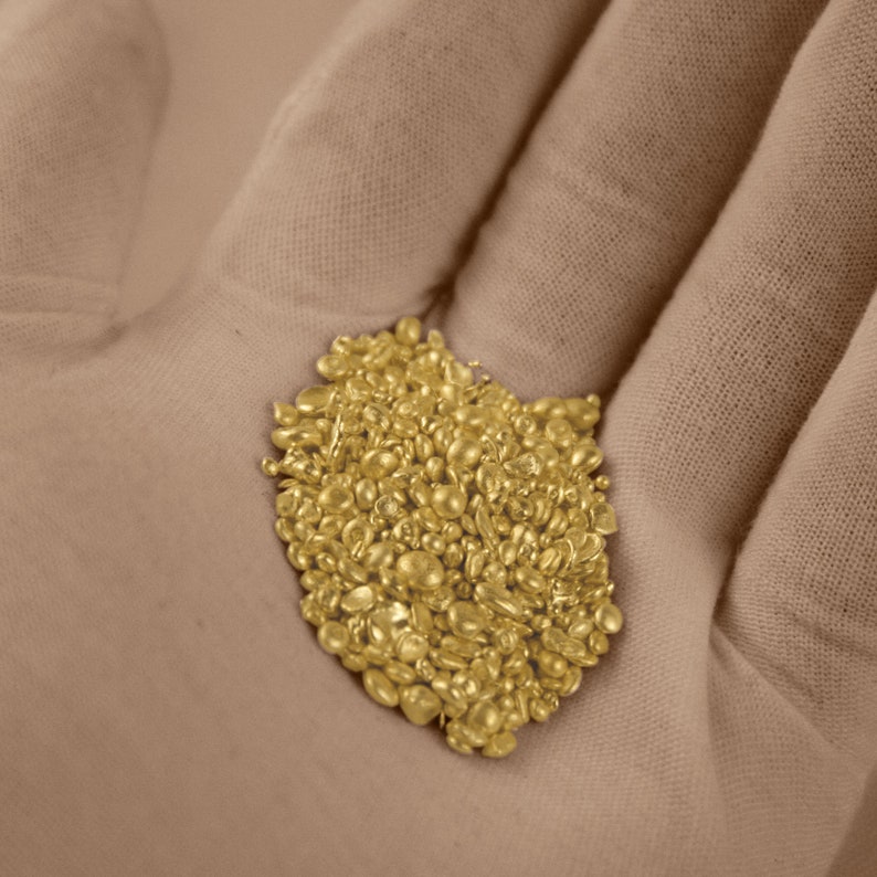 24k Gold Casting Grain 99.99% Pure Gold Clean Fine Gold Shot Genuine 9999 Raw Solid Gold Granule Jewellery, Bullion, Coin Making image 4