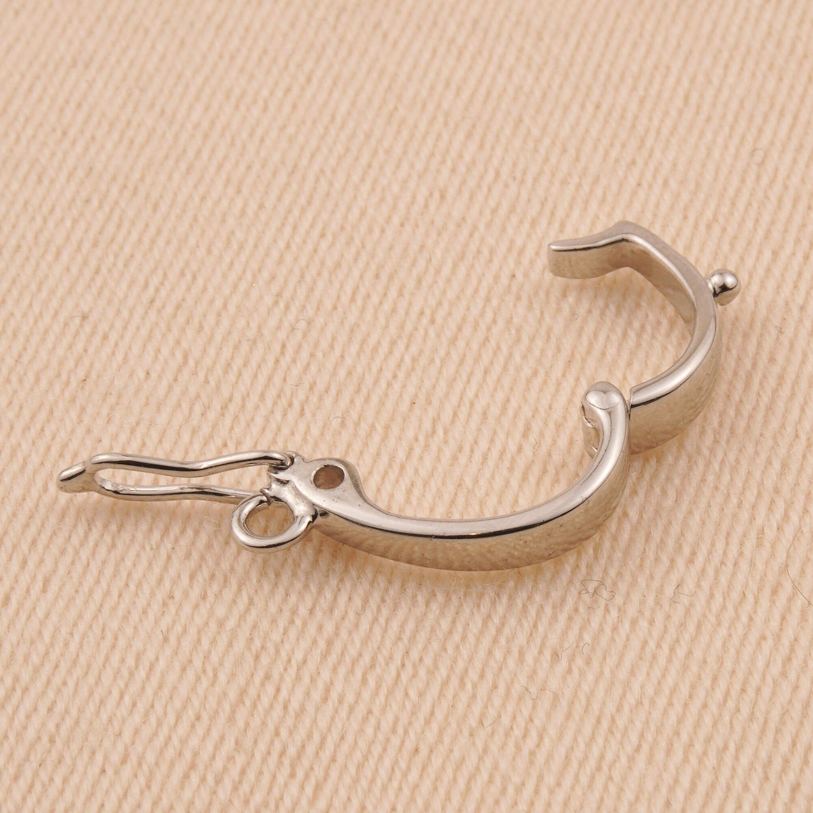 Sterling Silver Bail With Safety Catch - Enhancer Bail, 925 Silver ...