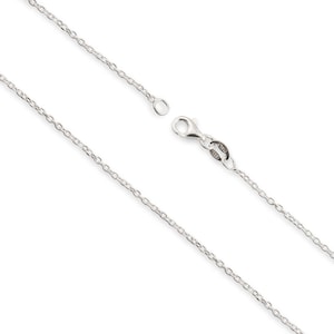 Sterling Silver Diamond Cut Cable Chain Necklace - Custom Length - Solid 925 Silver - Genuine 925 Silver Chain Necklace For Men & Women