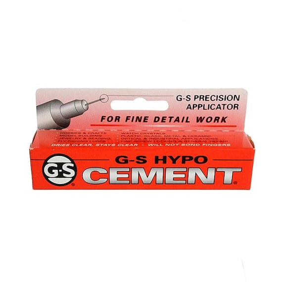 G-S HYPO CEMENT Jewelers Hobby Adhesive Crafting Glue 1/3 oz. Tube