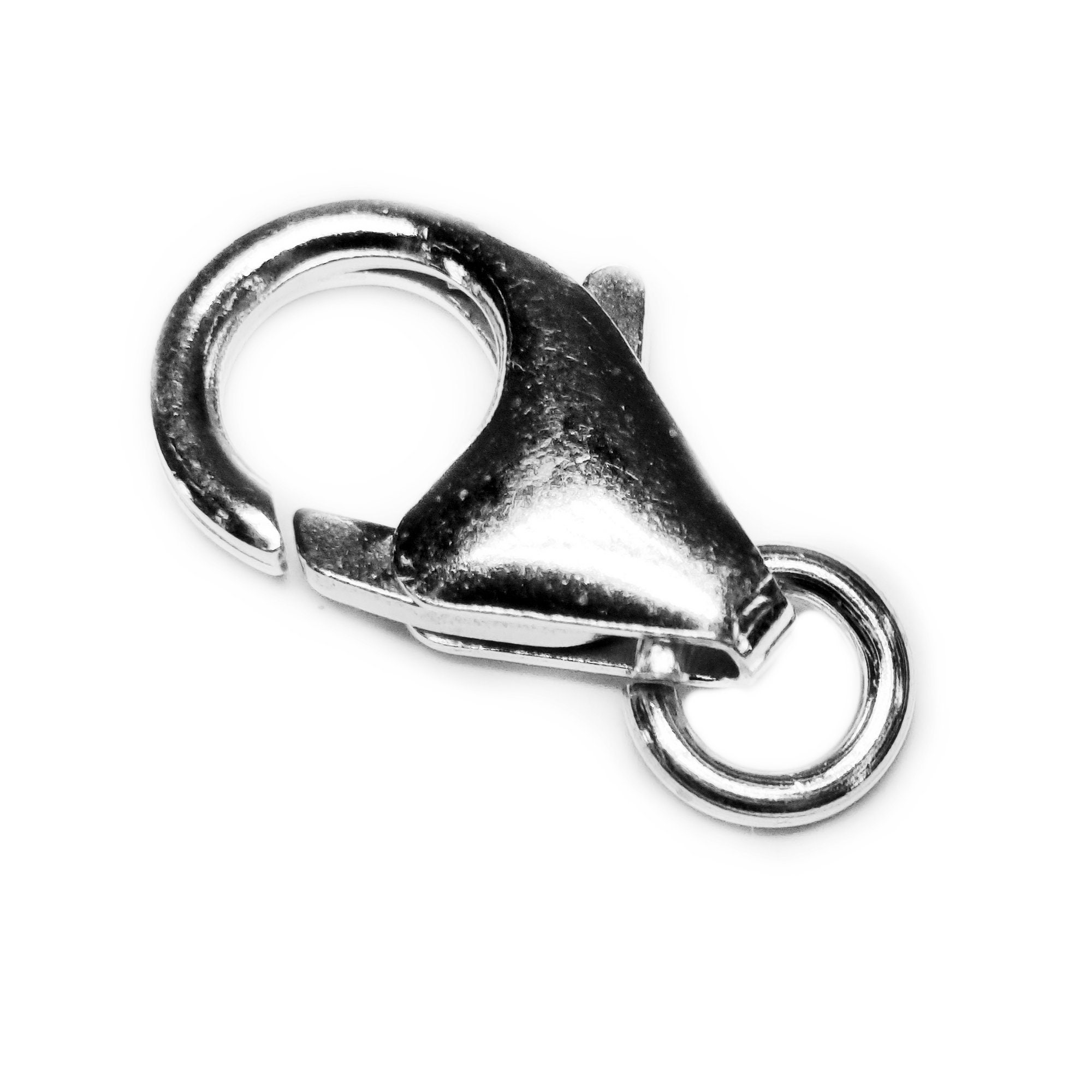 5 Pcs Sterling Silver Lobster Clasp, Lobster Claw Clasp, Jewelry Findings  for DIY Jewelry Making, Wholesale Bulk Silver Findings, 8x5.5mm 