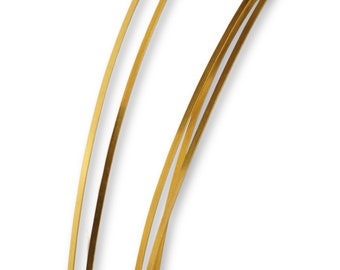 24K Gold Cloisonné Strip | Real Solid Gold Wire w/ 0.8mm x 0.2mm - 10cm & 100cm | Fine Gold Cloisonné Wire for Enamel Work | 99.99% Pure