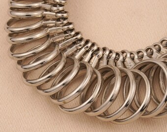 Misuratore Anelli Lrocotanc - Calibro Per Misure UK, US, EU In Acciaio Inox - Foto 6