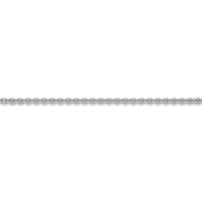May include: A silver chain necklace with a delicate, cable-style design.
