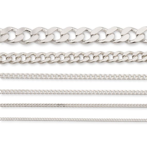 Sterling Silver Cuban Link Chain Extender - Custom Length