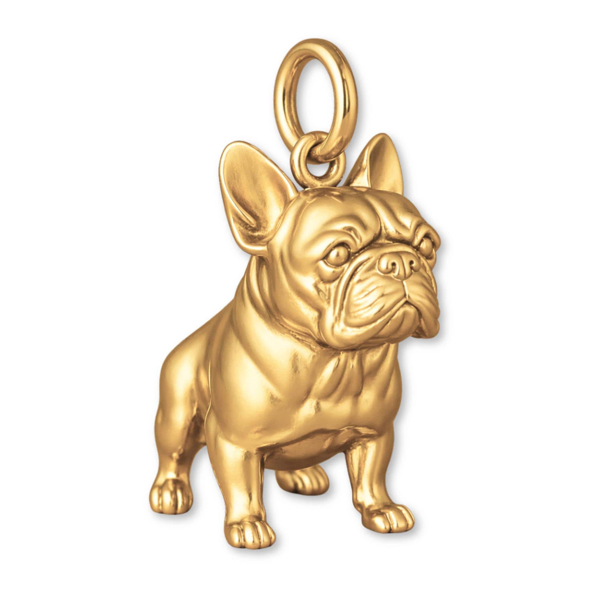 PANDORA 犬型ゴールドチャーム Pandora charms gold french bulldog charm - Etsy 日本
