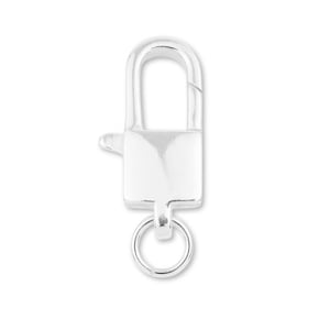 925 Sterling Silver Parrot Padlock Clasp, 925 Silver Spring-Gate Clasp, Necklace & Bracelet Clasp, 925 Silver Clasps for Jewellery Making