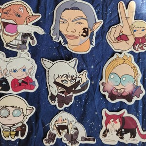 Final Fantasy XIV Critters of the Seventh Dawn Waterproof Stickers