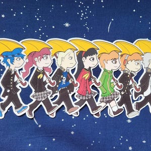Persona 4 Rainy Days Waterproof Vinyl Stickers
