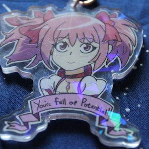 Single-Sided Madoka Magica Holographic Charms