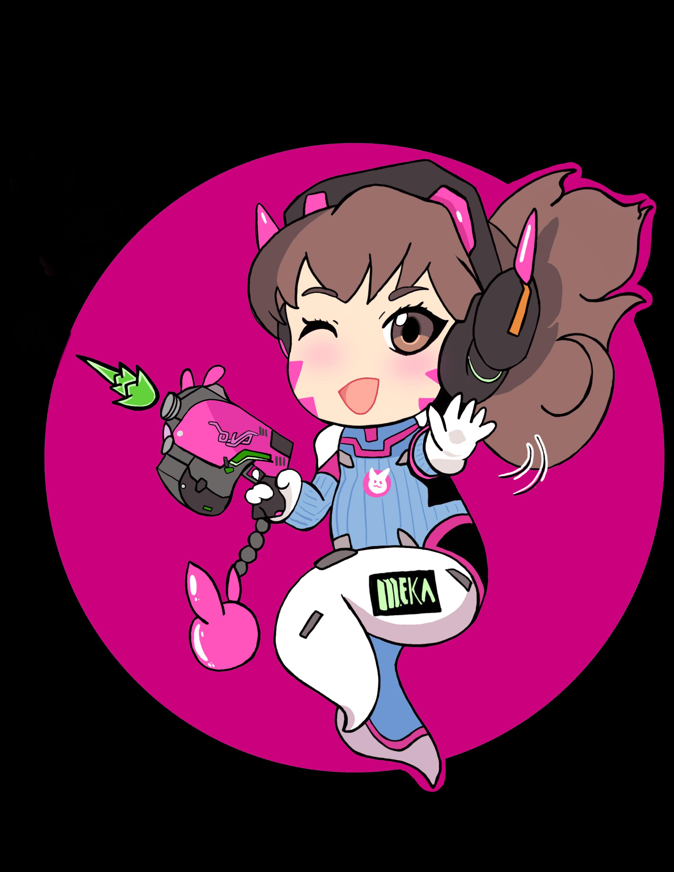 D.va Overwatch Waterproof Sticker - Etsy