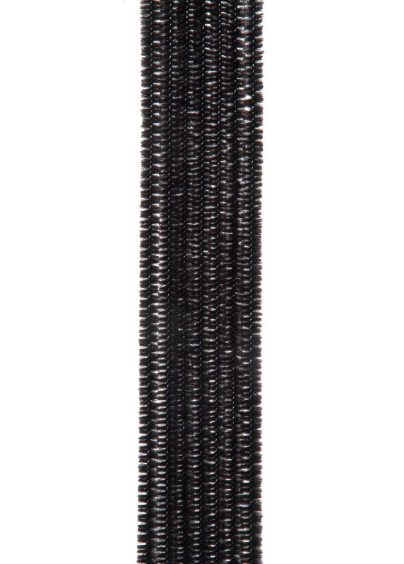 Black Chenille Craft Stems 25 Pieces, 6 Mm Pipe Cleaners, Supplies for DIY  Projects or Kids Crafts 