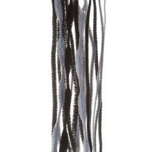 Pipe Cleaner Stems: Tinsel Silver (100) [MA300126] 