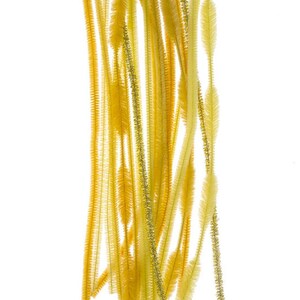 Yellow Chenille Craft Stems Assorted Yellow Pipe Cleaners 20 - Etsy