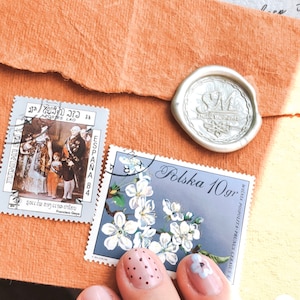 Lettre vintage en papier fait main | Édition limitée, scellée à la cire, personnalisée