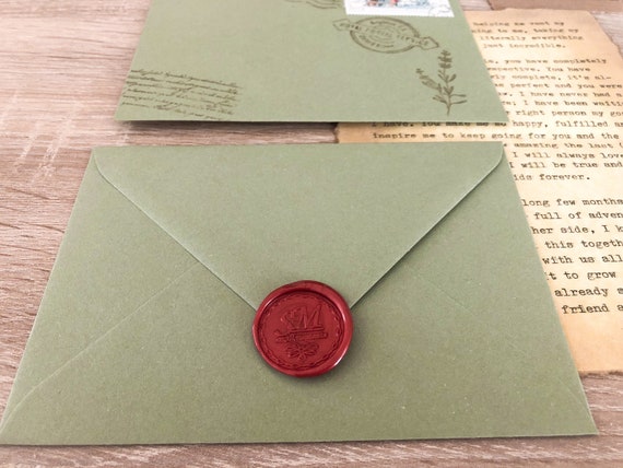 DIY Vintage Love Letter Set long Distance Relationship Gift, Wax Seal,  Vintage Paper, Envelopes, Gift for Him, Handmade Gift, Anniversary 