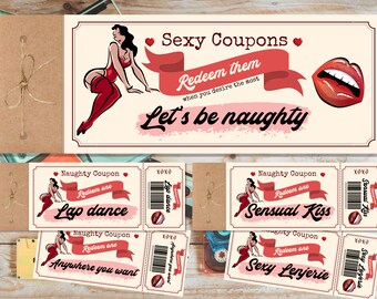 Gift Coupon Book: Naughty Coupons for Couples | Anniversary Gift