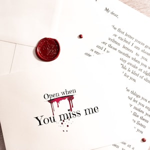 Vampire Open When Letters "Midnight" Collection | Twilight fan, Halloween handmade gift, spooky gift for boyfriend, girlfriend
