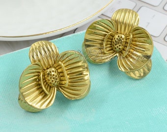 Brass Flowers Knobs,Kitchen Cabinet Knob,Brass Drawer Knobs,Drawer Pulls,Brass Knobs,Dresser Handles,Furniture Handles,Furniture Hardware