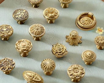 Manijas de latón macizo, tiradores, pomos, tiradores de cocina, tiradores de armario, tiradores de aparador, tiradores de cajón, tiradores de tocador, herrajes para muebles