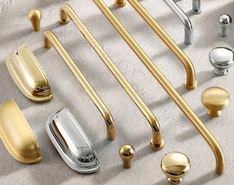 Solid Brass Dresser Knobs Pulls handles wardrobe Sideboard Pulls cabinet handles Drawer pulls Handles High Quality Furniture Hardware