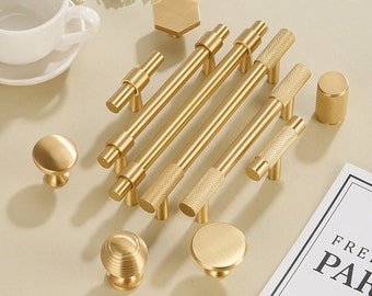 Knurled cabinet Handles Solid Brass,Satin Brass Door Handles ,Knurled Wardrobe Handles, Knurled Door Handles,dresser drawer knobs Pulls