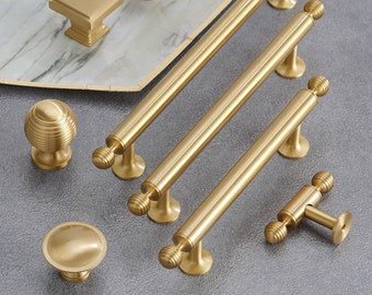 Minimalist solid brass Knobs Handles drawer wardrobe door handle cabinet Drawer Handles Wine cabinet pulls Handles Knobs Furniture Hardware