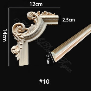 Vintage Wooden Corner Floral Trim, Wall Trim Decor,paneling Corners and ...