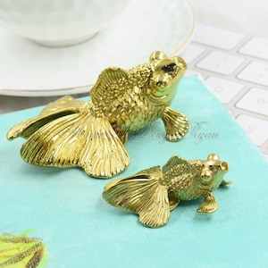 Brass goldfish Knobs,Brass Animal Knobs,Kitchen Cabinet Knobs,Brass Drawer Knobs,Drawer Pulls,Brass Knobs,Dresser Handles,Furniture Hardware