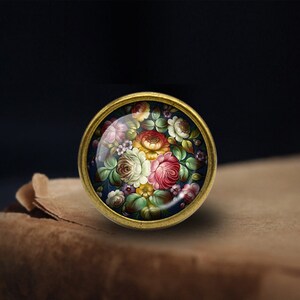 Flower Knobs Drawer Knobs Pulls Kitchen Cabinet Pulls Handle Furniture handle Exquisite Dresser Knobs Door Knob Decor Furniture Hardware image 2