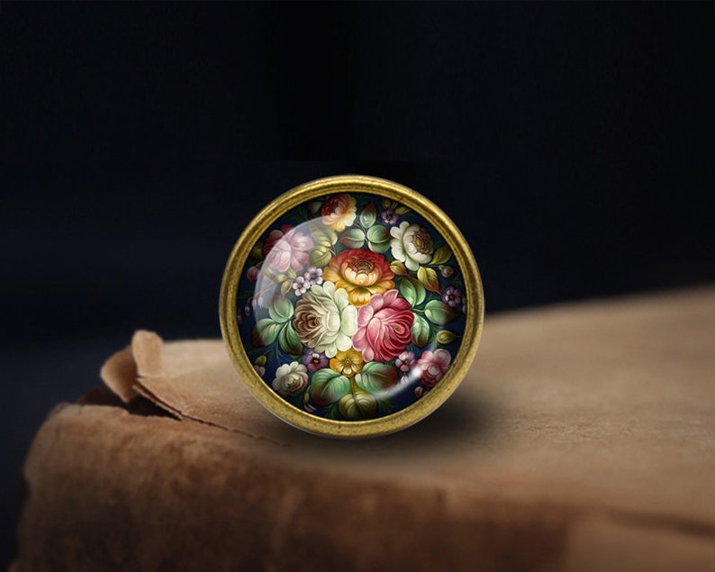 Flower Knobs Drawer Knobs Pulls Kitchen Cabinet Pulls Handle Furniture handle Exquisite Dresser Knobs Door Knob Decor Furniture Hardware image 2