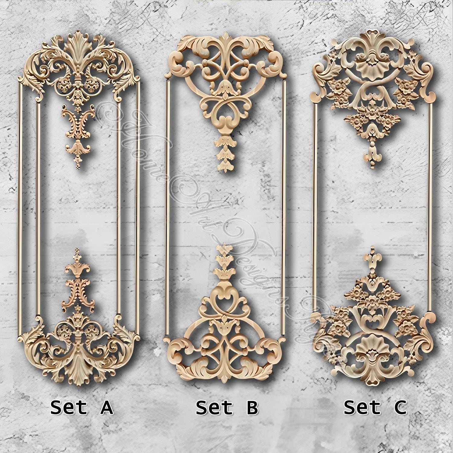 Wall molding package - Etsy 日本