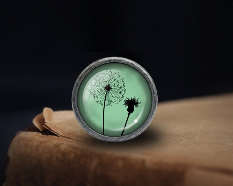 Dandelion Knobs Drawer Knobs Pulls Kitchen Cabinet Pulls Handle Furniture handle Exquisite Dresser Knobs Door Knobs Decor Furniture Hardware image 2