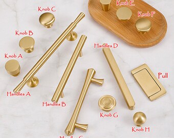 Minimalist solid brass Knobs Handles drawer wardrobe door handle cabinet Drawer Handles Wine cabinet Brass Handles Knobs Furniture Hardware