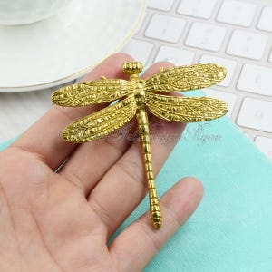 Brass Dragonfly Furniture Knobs Kitchen Cabinet Knobs Brass Drawer Knobs Drawer Pulls Brass Knobs Dresser Handles Furniture Hardware