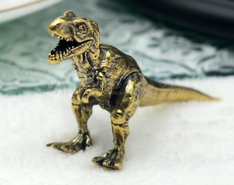 Puxadores de bronze de dinossauro, puxadores de bronze sólido de tiranossauro, puxadores de armário de cozinha, puxadores de gaveta de latão, puxadores de cômoda, ferragens para móveis