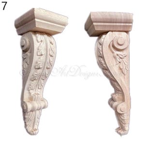 Rectangular Corbel Wood Carved Corbel,flat Back, Home Interior Decoration,wall Carved ...