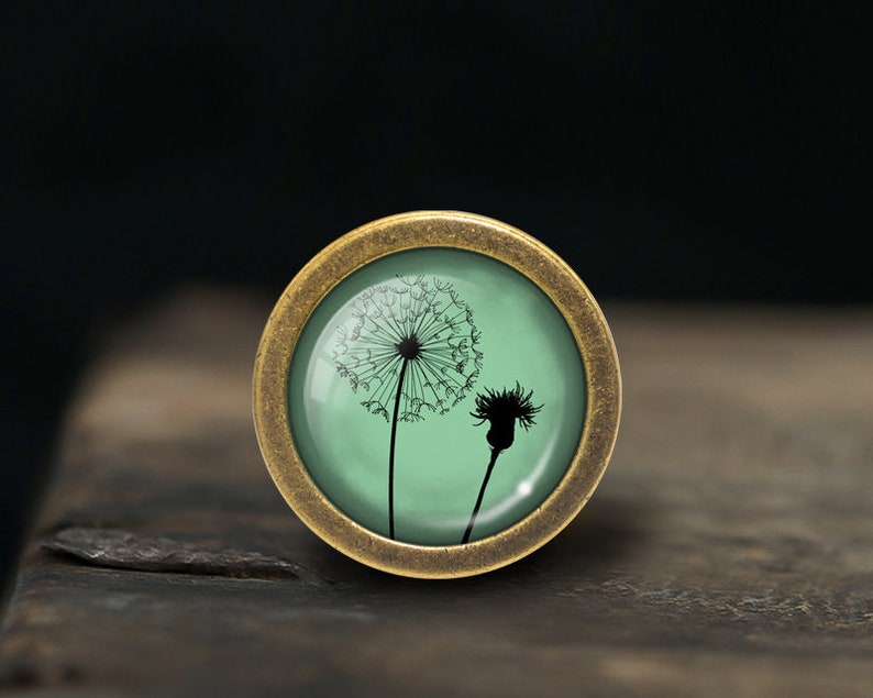 Dandelion Knobs Drawer Knobs Pulls Kitchen Cabinet Pulls Handle Furniture handle Exquisite Dresser Knobs Door Knobs Decor Furniture Hardware image 1