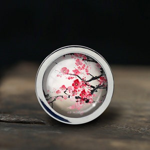 Plum bossom Knobs Drawer Knob Pulls Kitchen Cabinet Pulls Handle Furniture handle Exquisite Dresser Knobs Door Knob Decor Furniture Hardware