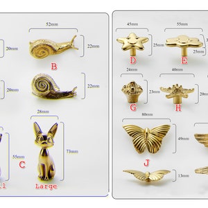 Messing Tier Sonne Mond Knöpfe Griffe Messing Schublade Dresser Pulls Küchenschrank Knöpfe Griffe Schrank Schrank Tür Pulls Möbelbeschläge Bild 2