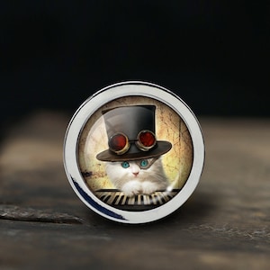 Punk Cat Knobs Drawer Knobs Pulls Kitchen Cabinet Pulls Handle Furniture handle Exquisite Dresser Knobs Door Knob Decor Furniture Hardware