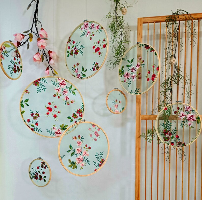 Flowers Wall Hangings,Embroidery shops Wall Hangings,Wedding Decoration,Wall Decoration,Wall Art,Home Decorate,Birthday Gifts A87