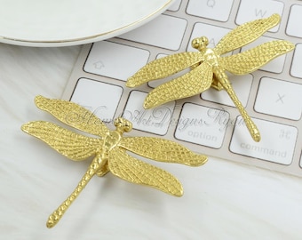 Dragonfly Solid Mässing Knopp Skåphandtag Lådhandtag Byråhandtag Köksknopp Handtag Skåpbeslag Byråhandtag Möbelbeslag
