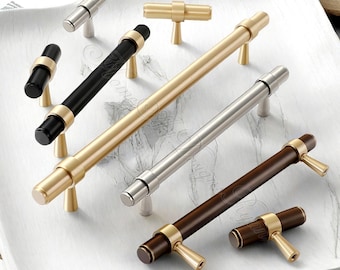 Solid Brass Dresser Knobs Pulls handles wardrobe Sideboard Pulls cabinet handles Drawer pulls Handles High Quality Furniture Hardware