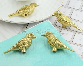 Messing Vogel Knöpfe, Spatz Schubladengriffe, Tier Knöpfe, Messinggriffe, Schubladenknauf, Türknauf, Knäufe Schubladenknäufe Griff Schrankbeschläge