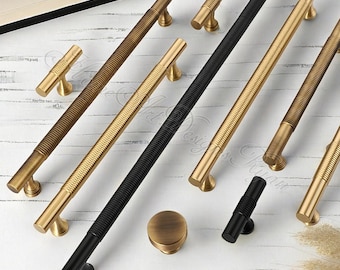 Antike Bronze-knöpfe aus massivem Messing Ziehgriffe Schublade Kleiderschrank Sideboard Griffe Schrank zieht Schubladengriff Griff Retro Möbelbeschläge