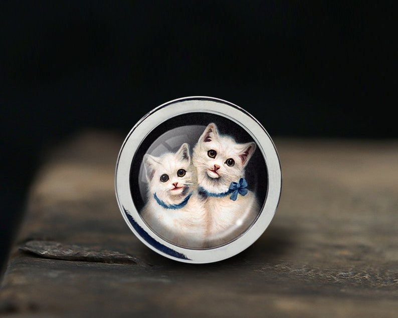 Cute Cat Knobs Drawer Knobs Pulls Kitchen Cabinet Pulls Handle Furniture handle Exquisite Dresser Knobs Door Knob Decor Furniture Hardware image 1