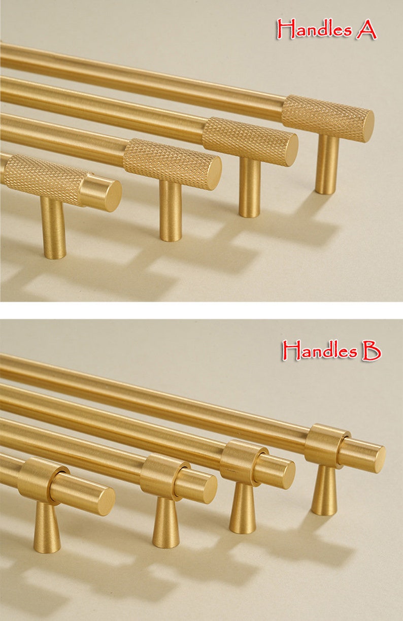 Knurled cabinet Handles Solid Brass,Satin Brass Door Handles ,Knurled Wardrobe Handles, Knurled Door Handles,dresser drawer knobs Pulls image 2