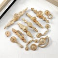 Retro Brass Gold Handles Knobs Pulls kitchen Knobs wardrobe Sideboard Pulls cabinet Drawer Knobs Dresser pulls Handles Furniture Hardware product logo