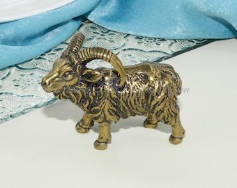 Brass Goat Knob Antique bronze Solid Brass Knob Kitchen Cabinet Handle Pull Knob Brass Drawer pull Dresser Handle Unique Furniture Hardware